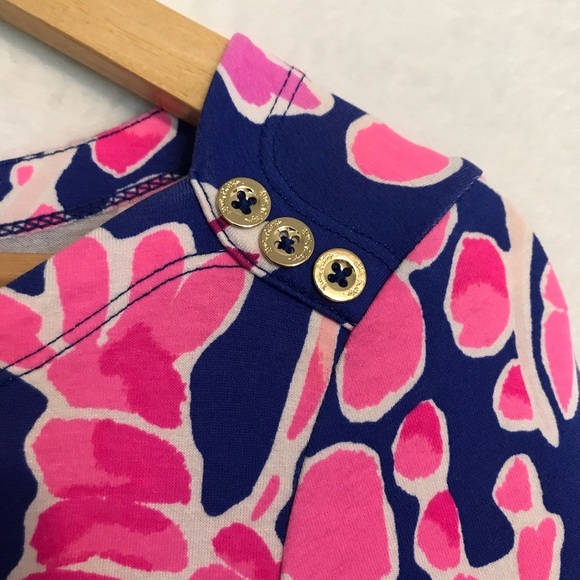 Lilly Pulitzer womens pink Sophie mini Dress in Catch and Release Print size XS - Picture 2 of 9